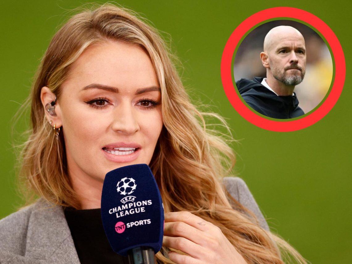 'Pure class', 'She hates Man United now' - Fans react as Laura Woods 'pied' by Ten Hag